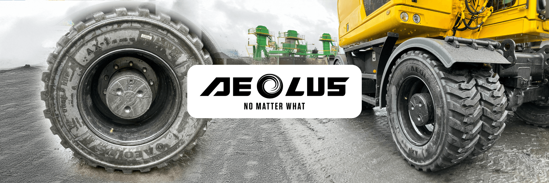 Aeolus lanceert compleet gamma banden voor mobiele graafmachines